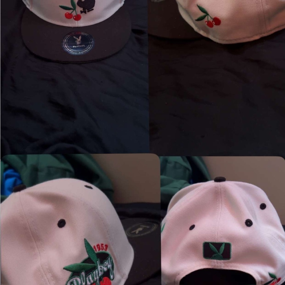 Playboy Black and White Cap
